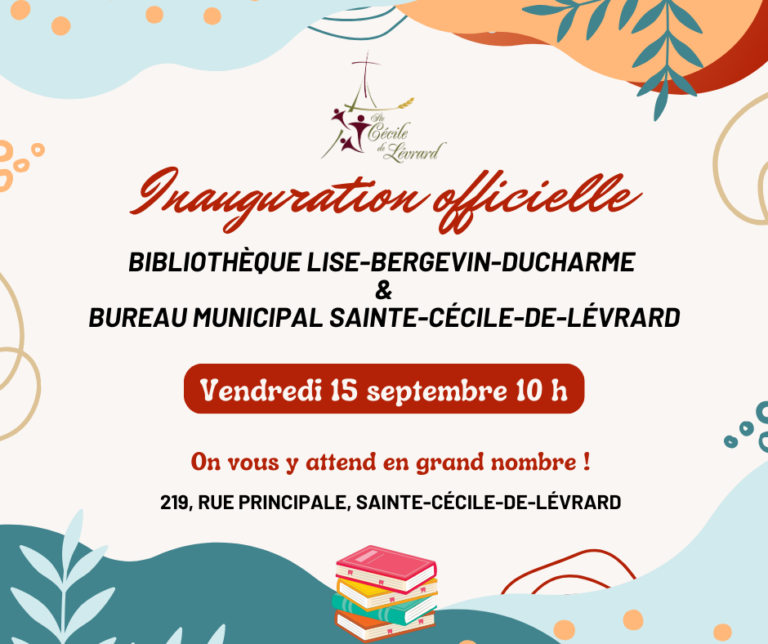 Inauguration officielle bibliothèque et bureau municipal SteCécile